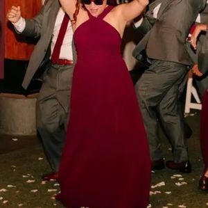 Lulu's, Bridesmaid dress, size M, burgundy (red color)